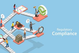 An isometric illustration shows how trainers and assessors manage regulatory compliance within a training organisation.