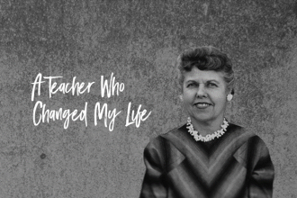A vintage portrait of a teacher who inspired Bill Gates, highlighting the importance of education.